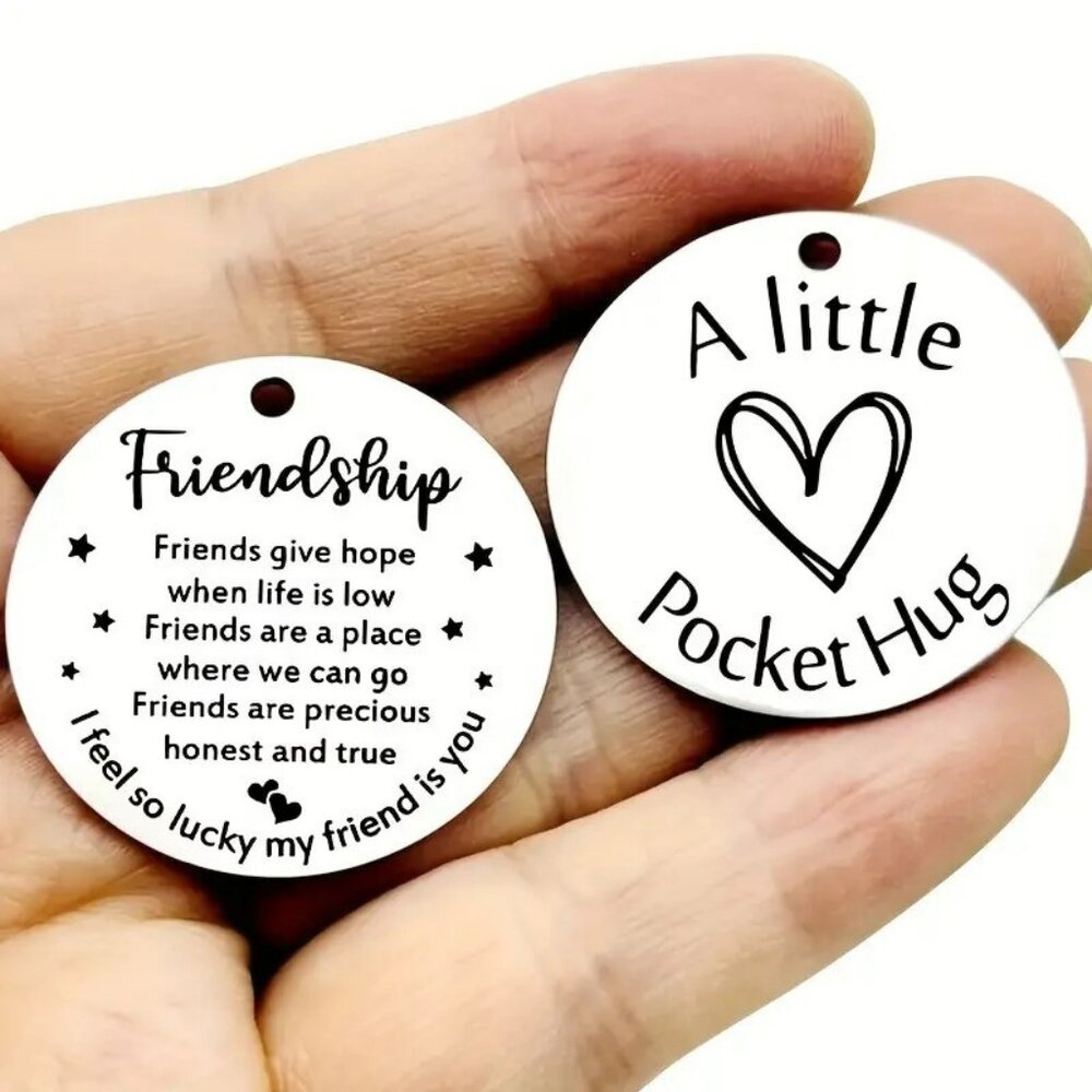 Pocket Hug Token Keyring "Friendship" Inspirational Gift